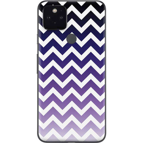 Chevron Purple Ombre Google Pixel 5 Skin